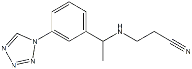 3-({1-[3-(1H-1,2,3,4-tetrazol-1-yl)phenyl]ethyl}amino)propanenitrile