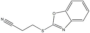 3-(1,3-benzoxazol-2-ylsulfanyl)propanenitrile Structure