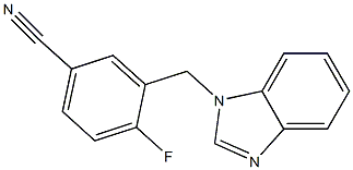 3-(1H-benzimidazol-1-ylmethyl)-4-fluorobenzonitrile