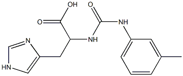 3-(1H-imidazol-4-yl)-2-({[(3-methylphenyl)amino]carbonyl}amino)propanoic acid|