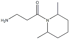 3-(2,6-dimethylpiperidin-1-yl)-3-oxopropan-1-amine Structure