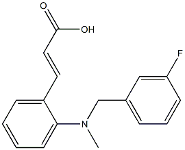  3-(2-{[(3-fluorophenyl)methyl](methyl)amino}phenyl)prop-2-enoic acid
