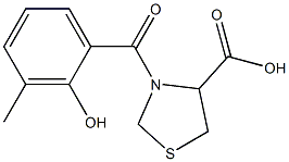 3-(2-hydroxy-3-methylbenzoyl)-1,3-thiazolidine-4-carboxylic acid