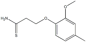 3-(2-methoxy-4-methylphenoxy)propanethioamide