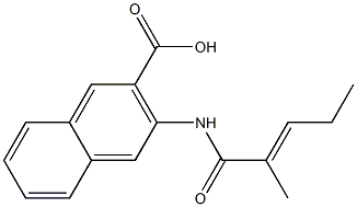  3-(2-methylpent-2-enamido)naphthalene-2-carboxylic acid