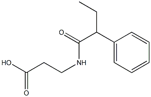 3-(2-phenylbutanamido)propanoic acid 结构式