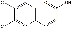 3-(3,4-dichlorophenyl)but-2-enoic acid Structure