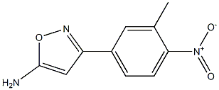 3-(3-methyl-4-nitrophenyl)-1,2-oxazol-5-amine Structure