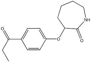  3-(4-propanoylphenoxy)azepan-2-one