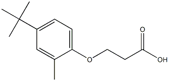 3-(4-tert-butyl-2-methylphenoxy)propanoic acid Struktur