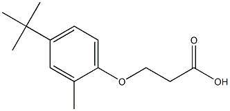 3-(4-tert-butyl-2-methylphenoxy)propanoic acid Structure