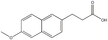 3-(6-methoxy-2-naphthyl)propanoic acid Structure