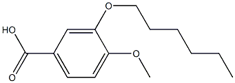 3-(hexyloxy)-4-methoxybenzoic acid 结构式