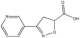 3-(pyridin-3-yl)-4,5-dihydro-1,2-oxazole-5-carboxylic acid Structure