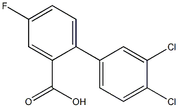 3',4'-dichloro-4-fluoro-1,1'-biphenyl-2-carboxylic acid Structure