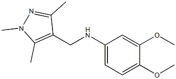 3,4-dimethoxy-N-[(1,3,5-trimethyl-1H-pyrazol-4-yl)methyl]aniline Structure