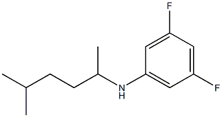3,5-difluoro-N-(5-methylhexan-2-yl)aniline,,结构式