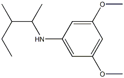 3,5-dimethoxy-N-(3-methylpentan-2-yl)aniline Structure