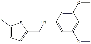 3,5-dimethoxy-N-[(5-methylthiophen-2-yl)methyl]aniline,,结构式