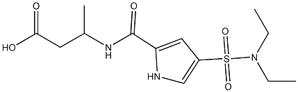  3-[({4-[(diethylamino)sulfonyl]-1H-pyrrol-2-yl}carbonyl)amino]butanoic acid