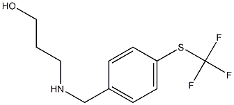  3-[({4-[(trifluoromethyl)sulfanyl]phenyl}methyl)amino]propan-1-ol