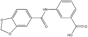  3-[(1,3-benzodioxol-5-ylcarbonyl)amino]benzoic acid