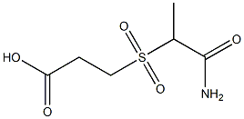 3-[(1-carbamoylethane)sulfonyl]propanoic acid Struktur