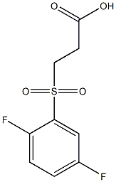 3-[(2,5-difluorophenyl)sulfonyl]propanoic acid Structure