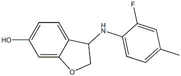 3-[(2-fluoro-4-methylphenyl)amino]-2,3-dihydro-1-benzofuran-6-ol