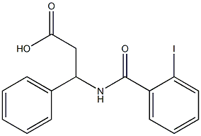 3-[(2-iodobenzoyl)amino]-3-phenylpropanoic acid