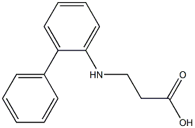 3-[(2-phenylphenyl)amino]propanoic acid Struktur