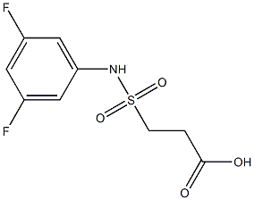  3-[(3,5-difluorophenyl)sulfamoyl]propanoic acid