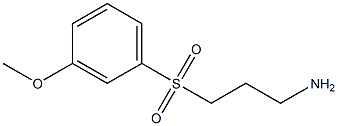 3-[(3-methoxyphenyl)sulfonyl]propan-1-amine Struktur