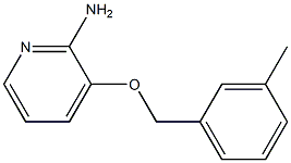 3-[(3-methylphenyl)methoxy]pyridin-2-amine Struktur