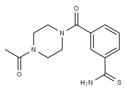 3-[(4-acetylpiperazin-1-yl)carbonyl]benzenecarbothioamide
