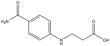 3-[(4-carbamoylphenyl)amino]propanoic acid