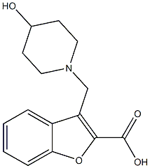 3-[(4-hydroxypiperidin-1-yl)methyl]-1-benzofuran-2-carboxylic acid
