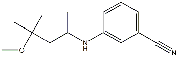 3-[(4-methoxy-4-methylpentan-2-yl)amino]benzonitrile Structure