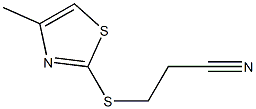  3-[(4-methyl-1,3-thiazol-2-yl)sulfanyl]propanenitrile