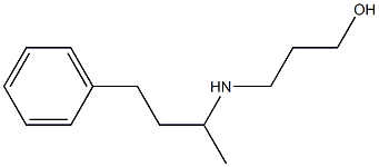 3-[(4-phenylbutan-2-yl)amino]propan-1-ol,,结构式