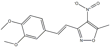3-[(E)-2-(3,4-dimethoxyphenyl)vinyl]-5-methyl-4-nitroisoxazole Structure