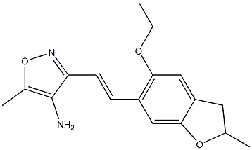 3-[(E)-2-(5-ethoxy-2-methyl-2,3-dihydro-1-benzofuran-6-yl)vinyl]-5-methylisoxazol-4-amine