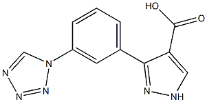  3-[3-(1H-1,2,3,4-tetrazol-1-yl)phenyl]-1H-pyrazole-4-carboxylic acid