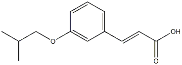 3-[3-(2-methylpropoxy)phenyl]prop-2-enoic acid,,结构式