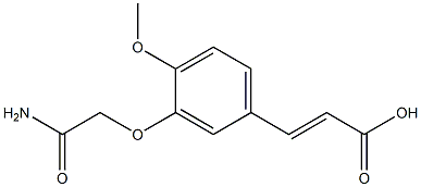 3-[3-(carbamoylmethoxy)-4-methoxyphenyl]prop-2-enoic acid