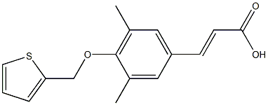 3-[3,5-dimethyl-4-(thiophen-2-ylmethoxy)phenyl]prop-2-enoic acid