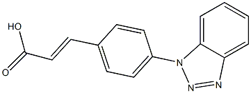 3-[4-(1H-1,2,3-benzotriazol-1-yl)phenyl]prop-2-enoic acid Structure