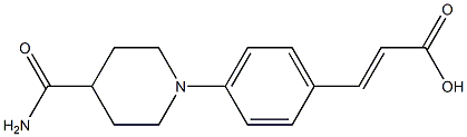 3-[4-(4-carbamoylpiperidin-1-yl)phenyl]prop-2-enoic acid