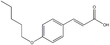 3-[4-(pentyloxy)phenyl]prop-2-enoic acid 化学構造式