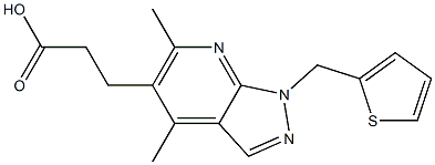  3-[4,6-dimethyl-1-(thien-2-ylmethyl)-1H-pyrazolo[3,4-b]pyridin-5-yl]propanoic acid